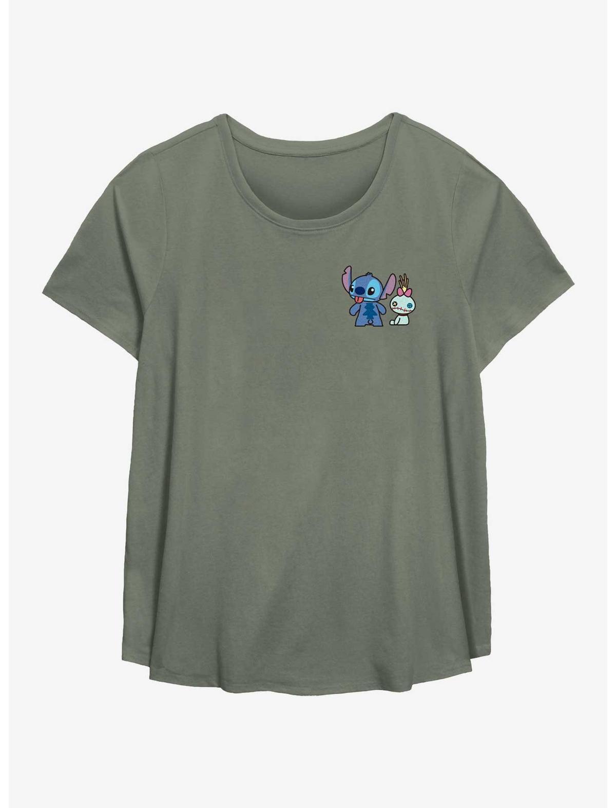 Disney Lilo & Stitch Little Stitch And Scrump Girls T-Shirt Plus Size - US 1956