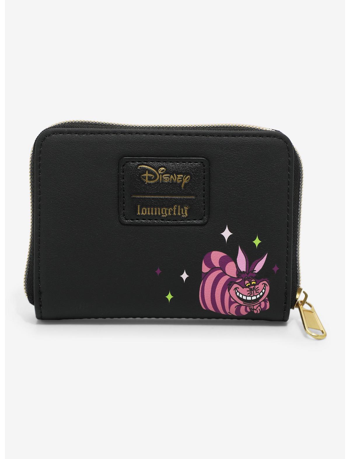 Loungefly Disney Alice In Wonderland Glow-In-The-Dark Characters Mini Zipper Wallet - US 5841