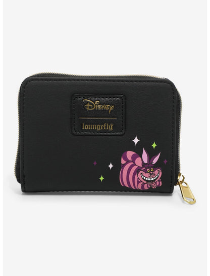 Loungefly Disney Alice In Wonderland Glow-In-The-Dark Characters Mini Zipper Wallet - US 5841