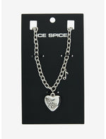 Ice Spice Silver Heart Necklace - US 6534