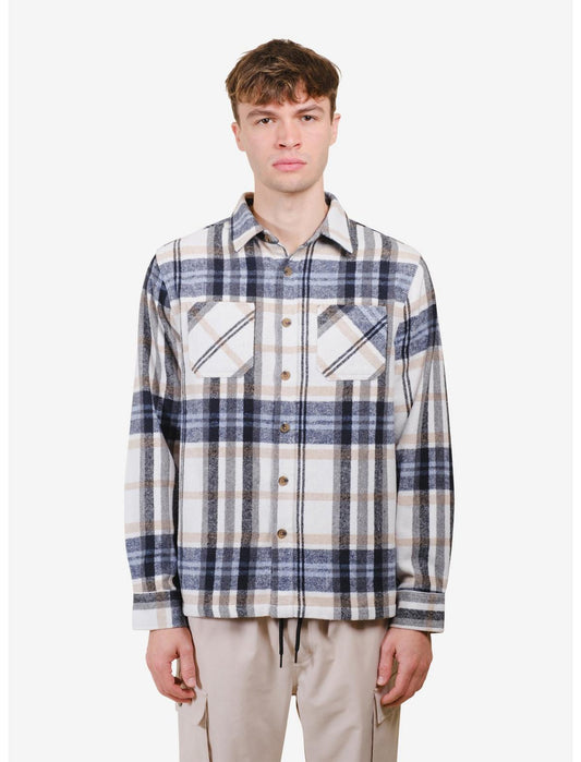 Ivory Heavy Flannel Shacket - US 1834