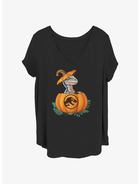 Jurassic Park Raptor Pumpkin Hatch Girls T-Shirt Plus Size - US 0474