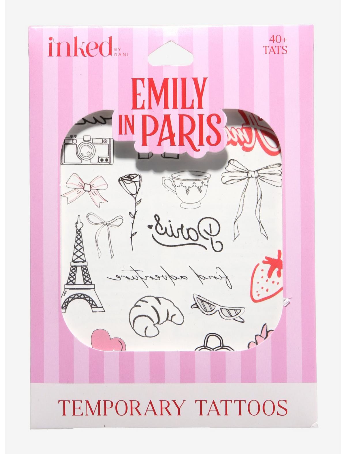 INKED By Dani Emily In Paris Temporary Tattoo Set - US 1903