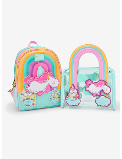 Loungefly Minions Unicorn Rainbow Clear Tote Bag - US 0905