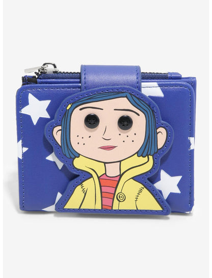 Coraline Doll & Stars Mini Flap Wallet - US 9675