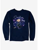 Coraline The Cat Swirl And Stars Sweatshirt - US 9771