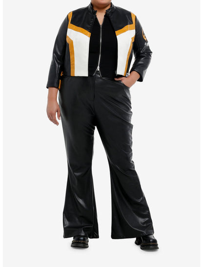 DC Comics Superman Hawkgirl Color-Block Girls Crop Jacket Plus Size - US 2274