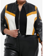 DC Comics Superman Hawkgirl Color-Block Girls Crop Jacket Plus Size - US 2274