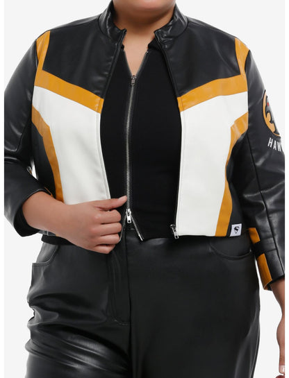 DC Comics Superman Hawkgirl Color-Block Girls Crop Jacket Plus Size - US 2274