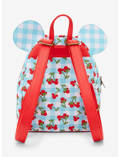 Loungefly Disney Minnie Mouse Gingham Cherry Mini Backpack - US 7990
