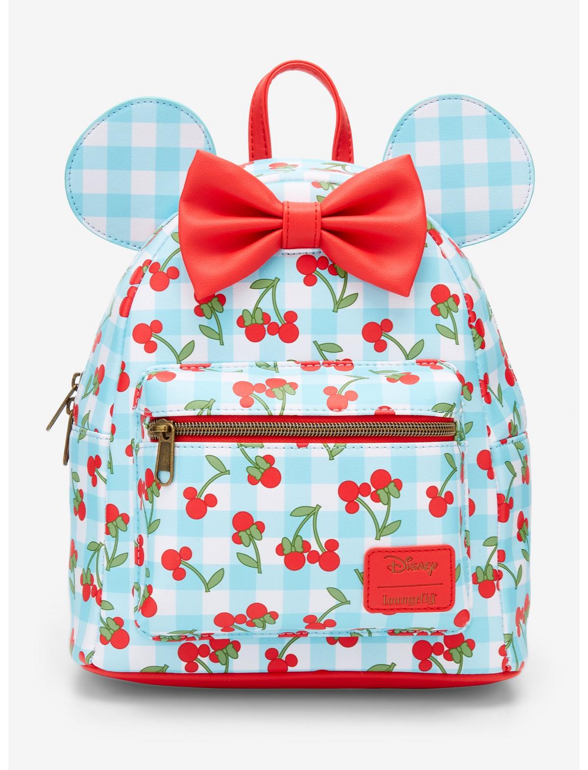 Loungefly Disney Minnie Mouse Gingham Cherry Mini Backpack - US 7990