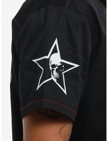 Faster Louder Motor Club Woven Button-Up - US 5193