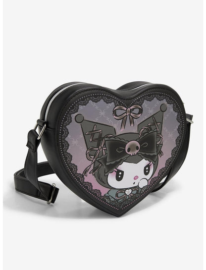 Loungefly Kuromi Lolita Heart Crossbody Bag - US 1723