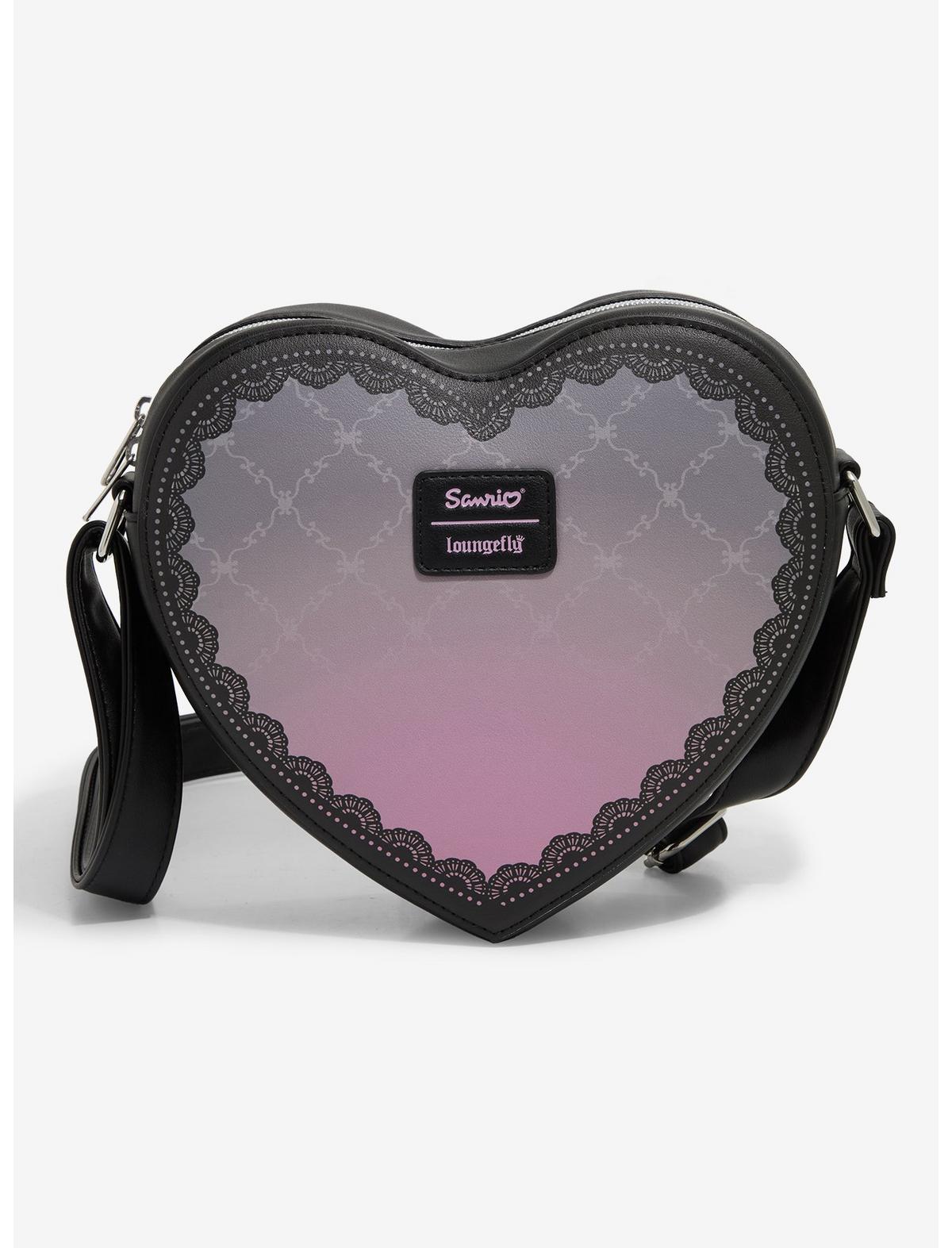 Loungefly Kuromi Lolita Heart Crossbody Bag - US 1723