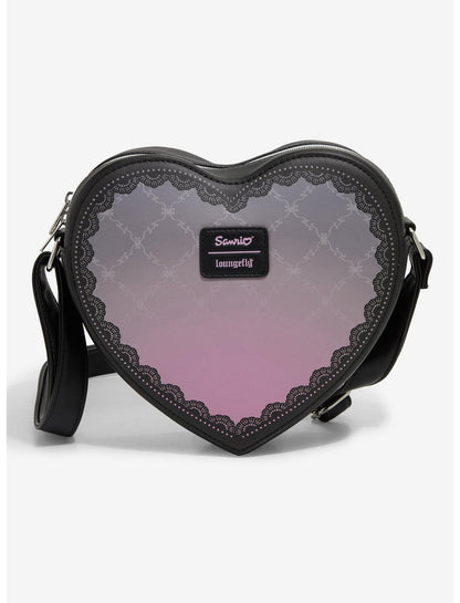 Loungefly Kuromi Lolita Heart Crossbody Bag - US 1723