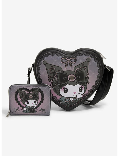 Loungefly Kuromi Lolita Heart Crossbody Bag - US 1723