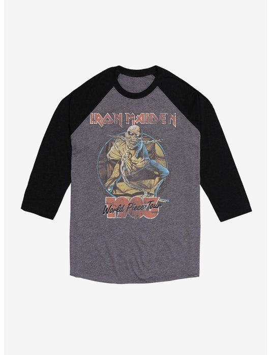Iron Maiden World Piece Tour Raglan T-Shirt - US 6869