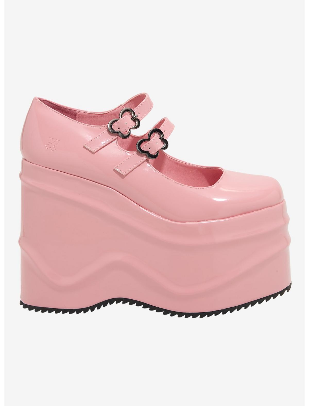 Koi Pink Good Fairy Platform Mary Janes - US 8844