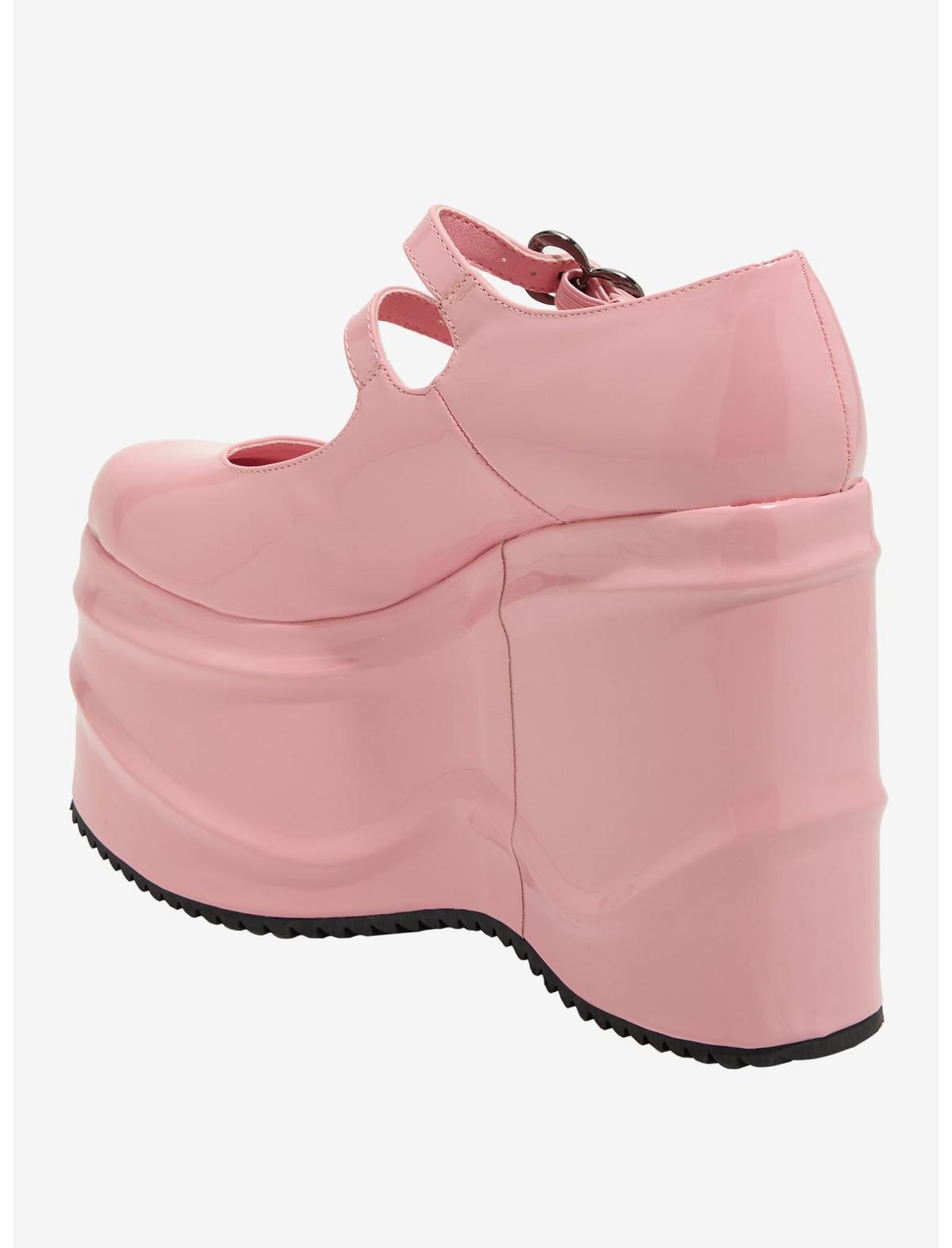 Koi Pink Good Fairy Platform Mary Janes - US 8844