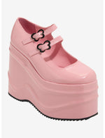 Koi Pink Good Fairy Platform Mary Janes - US 8844