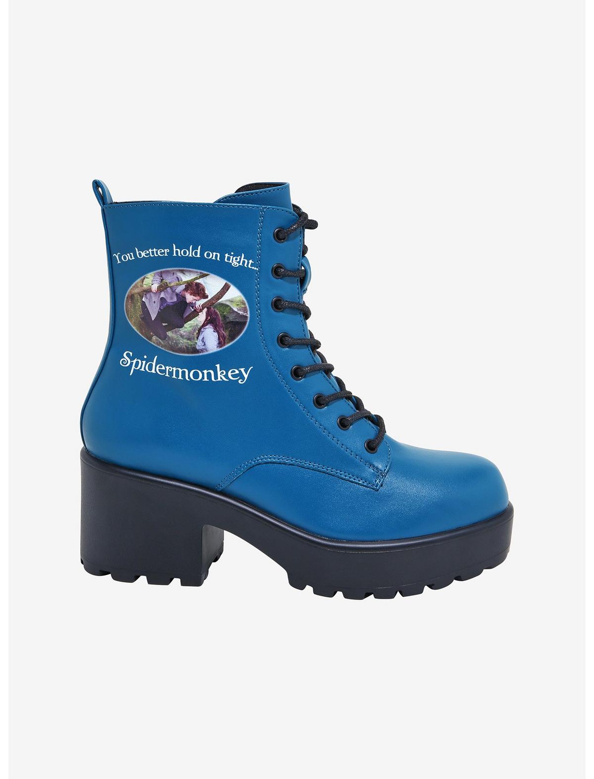 Koi X Twilight Hold On Spidermonkey Combat Boots - US 4712