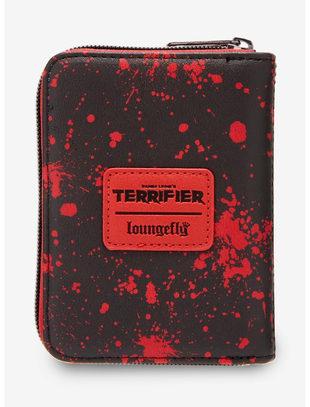 Loungefly Terrifier Art The Clown Splatter Mini Zipper Wallet - US 3103