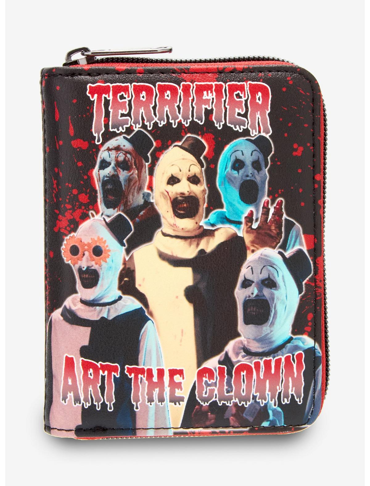 Loungefly Terrifier Art The Clown Splatter Mini Zipper Wallet - US 3103
