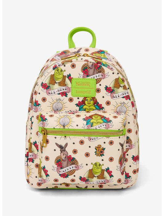 Loungefly Shrek Tattoo Art Mini Backpack - US 7646