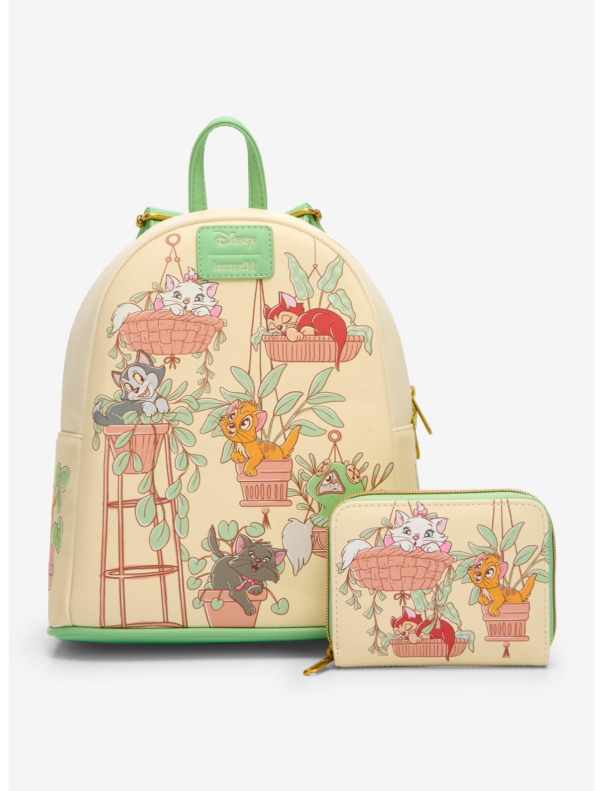 Loungefly Disney Cats & Plants Mini Backpack - US 6496
