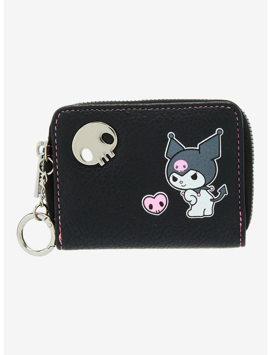 Her Universe Kuromi Skull Mini Zipper Wallet - US 2924
