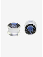 Acrylic Blue Jellyfish Plug 2 Pack - US 2073