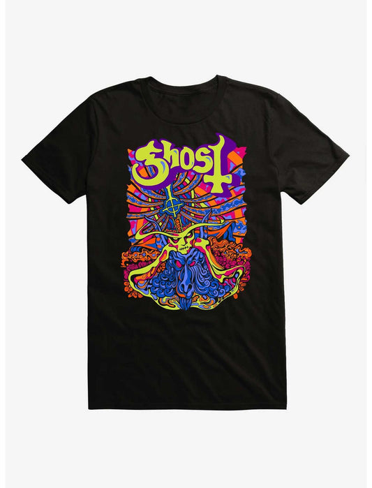 Ghost Neon Seven Inches Of Satanic Panic T-Shirt - US 5346