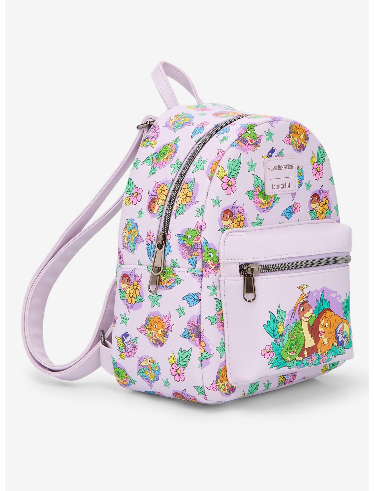 Loungefly The Land Before Time Dinosaurs Floral Mini Backpack - US 6139