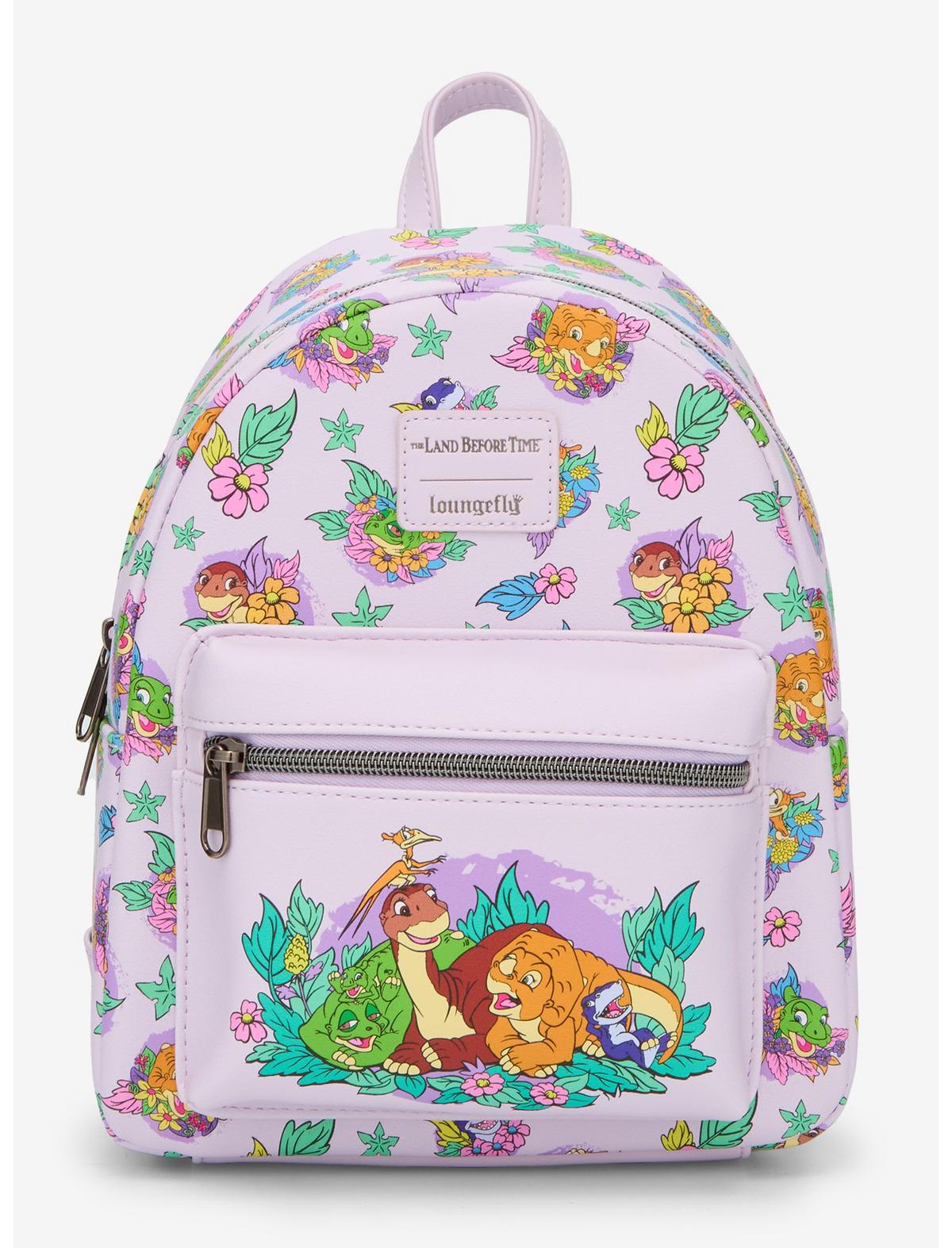 Loungefly The Land Before Time Dinosaurs Floral Mini Backpack - US 6139