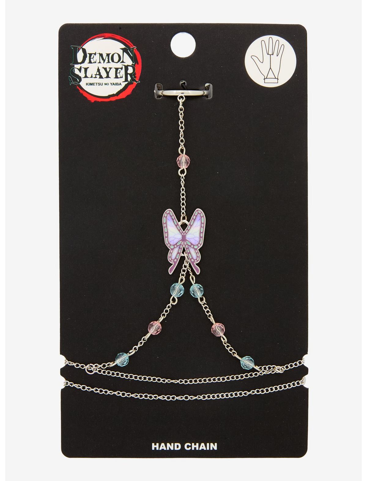 Demon Slayer: Kimetsu No Yaiba Shinobu Butterfly Hand Ring Bracelet - US 3447