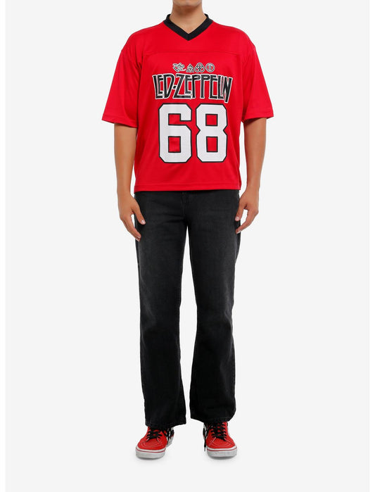 Led Zeppelin Red Football Jersey - US 5961