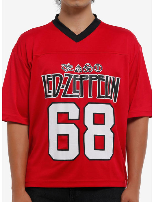 Led Zeppelin Red Football Jersey - US 5961