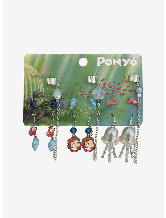 Her Universe Studio Ghibli® Ponyo Charm Cuff Earring Set - US 7967