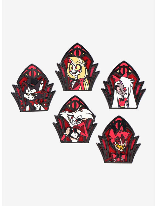 Hazbin Hotel Character Stained Glass Blind Box Enamel Pin Hot Topic Exclusive - US 5711
