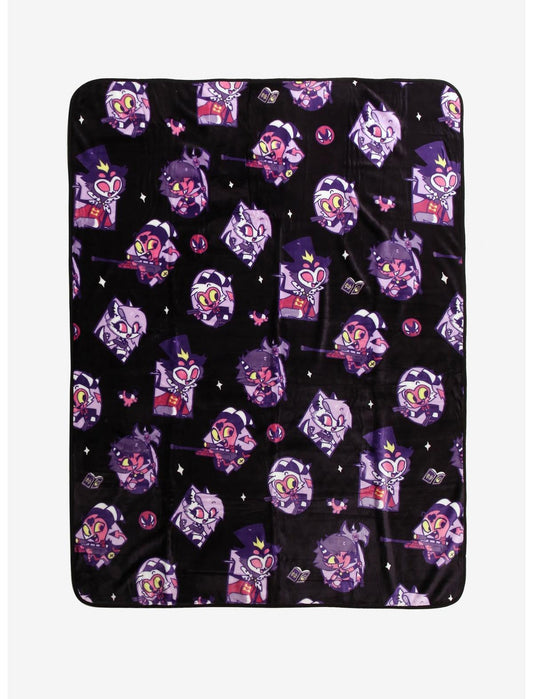 Helluva Boss Chibi Characters Throw Blanket - US 3982