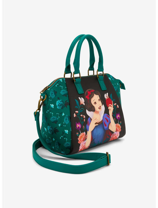 Loungefly Disney Snow White And The Seven Dwarfs Floral Satchel Bag - US 7924