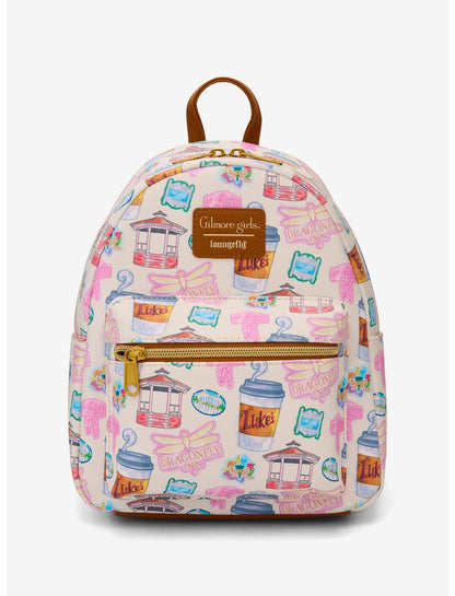 Loungefly Gilmore Girls Stars Hollow Icons Mini Backpack - US 8874