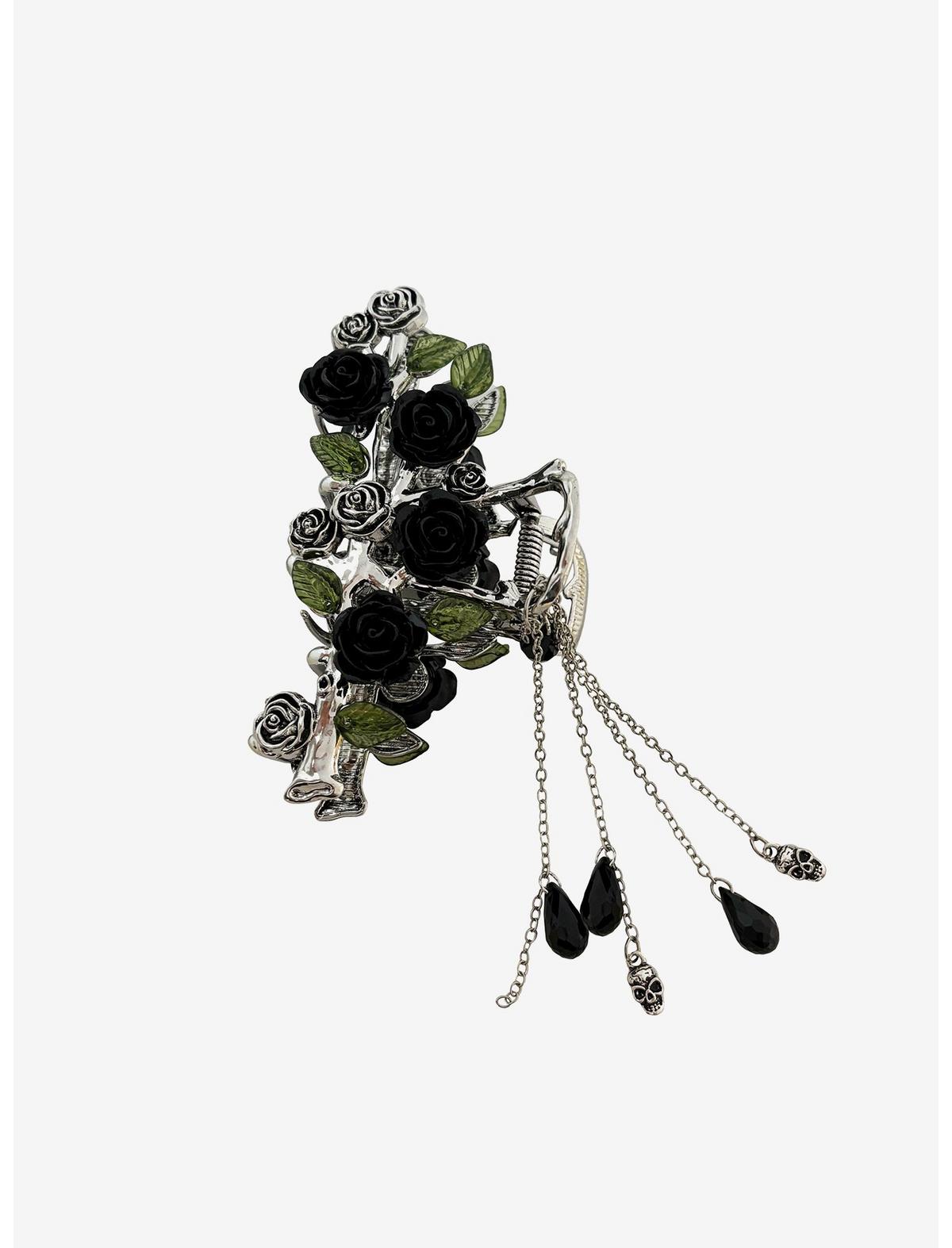 Cosmic Aura Dark Rose Claw Hair Clip - US 5662