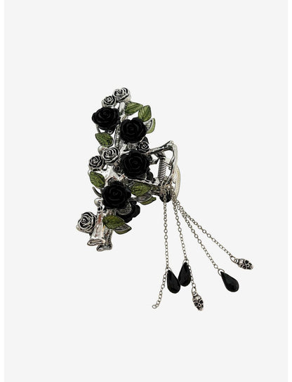 Cosmic Aura Dark Rose Claw Hair Clip - US 5662