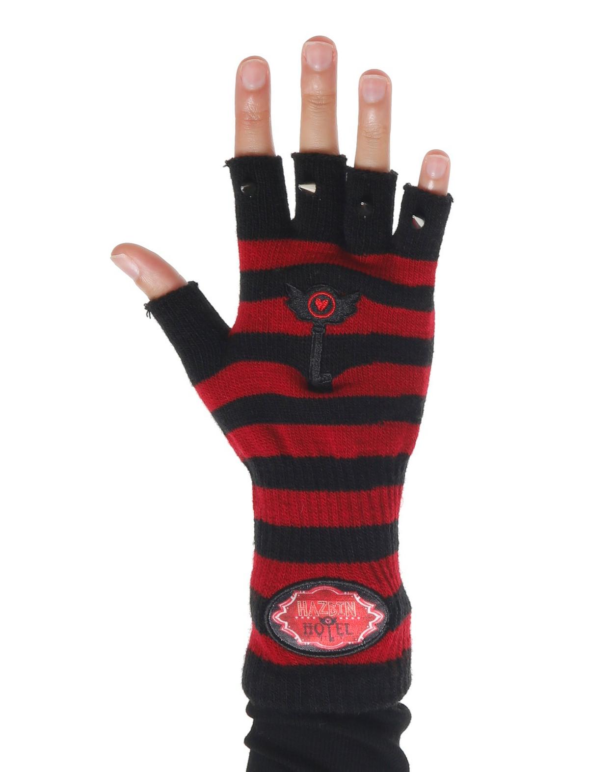 Hazbin Hotel Key Fingerless Gloves - US 4065