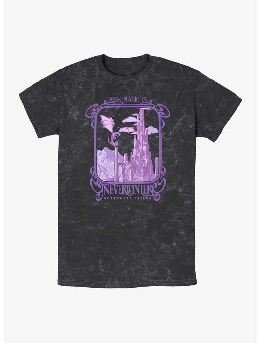 Dungeons & Dragons Seek Magic In Neverwinter Mineral Wash T-Shirt - US 8144