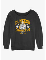 Dungeons & Dragons Dungeon Crawlers Club Girls Slouchy Sweatshirt - US 1806