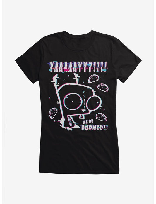 Invader Zim YAAAAAYY!!!! We're Doomed!! Girls T-Shirt - US 9081