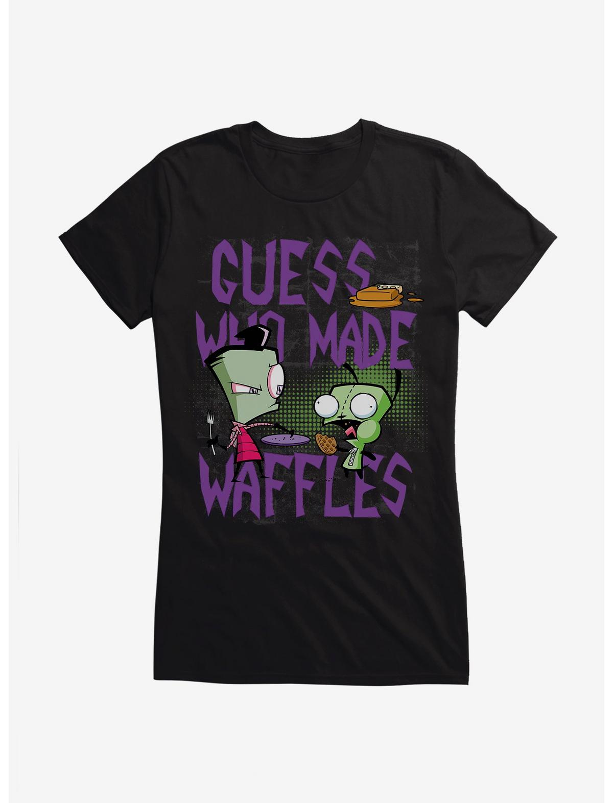 Invader Zim Guess Who Made Waffles Girls T-Shirt - US 5778
