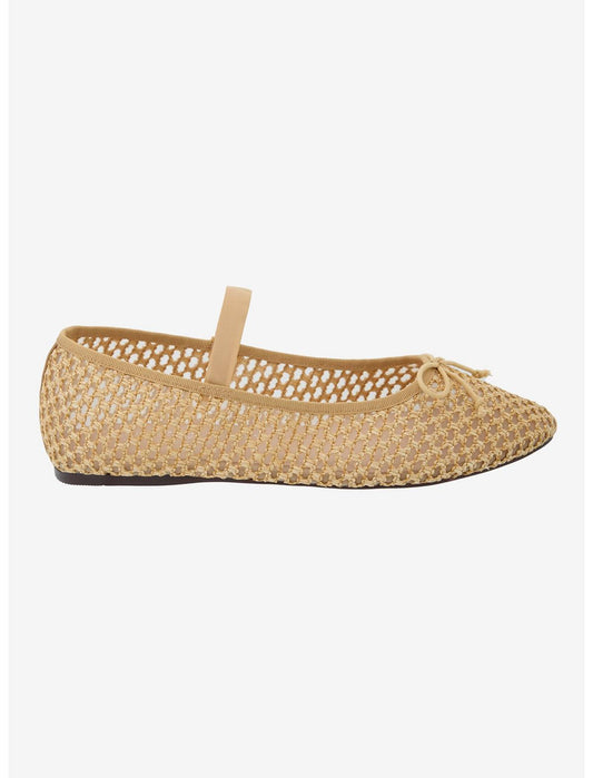 Chinese Laundry Tan Mesh Woven Flats - US 9020